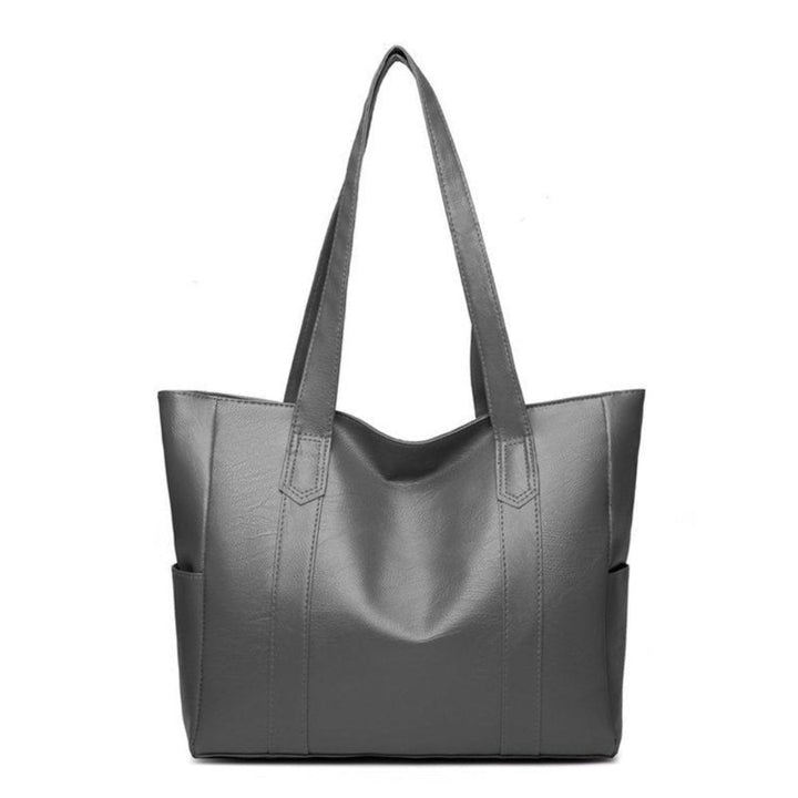 Elegante Schultertasche Damen schwarz groß für Alltag & Büro