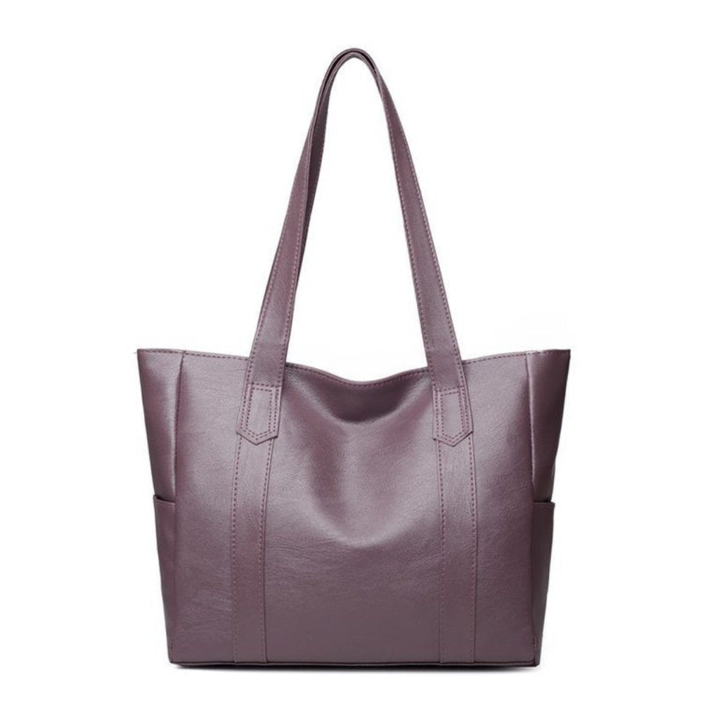 Elegante Schultertasche Damen schwarz groß für Alltag & Büro