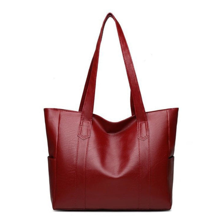 Elegante Schultertasche Damen schwarz groß für Alltag & Büro
