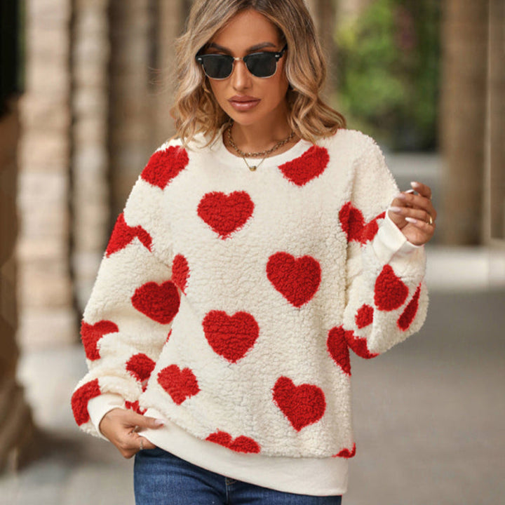 Pullover mit Herzmuster – gemütlich, modisch und vielseitig