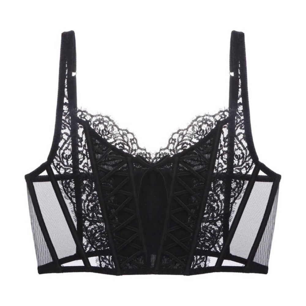 Spitzen-BH elegant bequem ohne Bügel - femininer Bralette