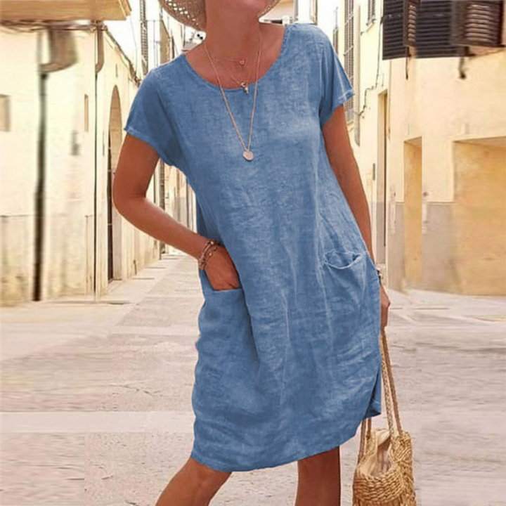 Leinenkleid Damen – Elegantes luftiges Sommerkleid