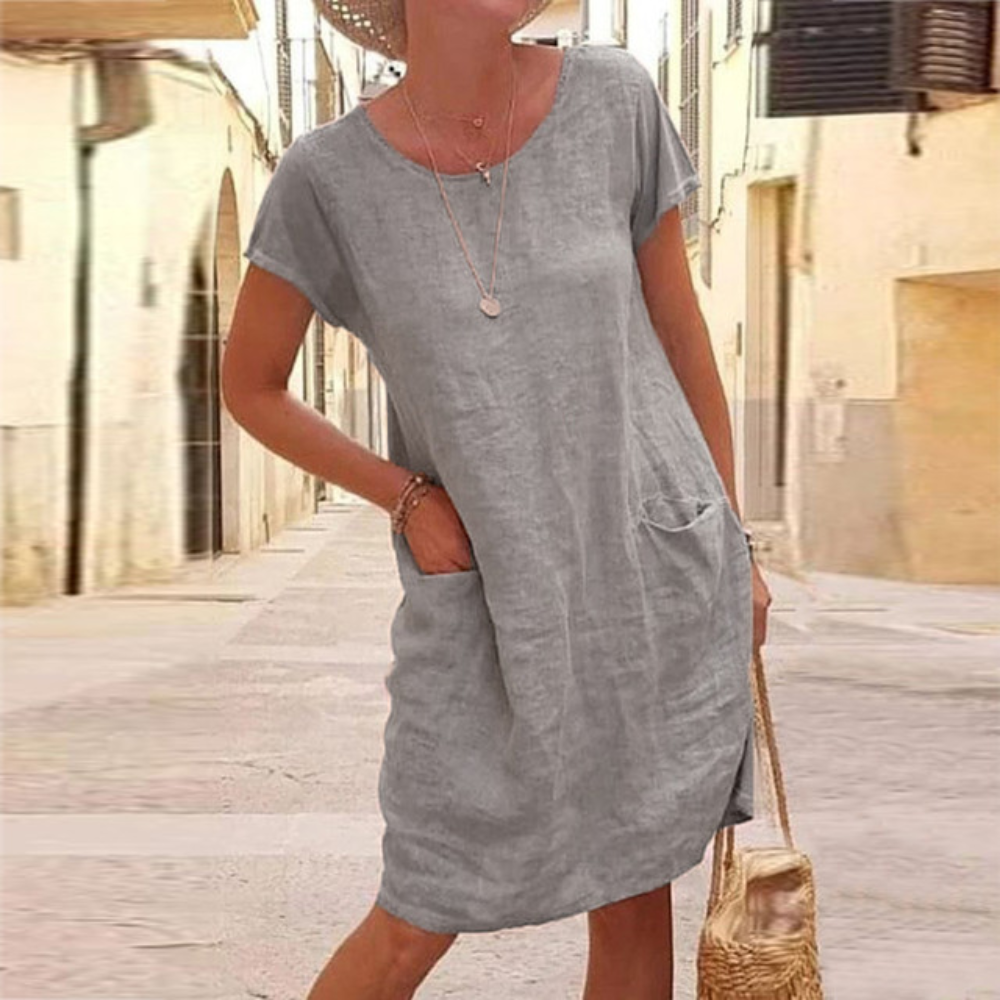 Leinenkleid Damen – Elegantes luftiges Sommerkleid