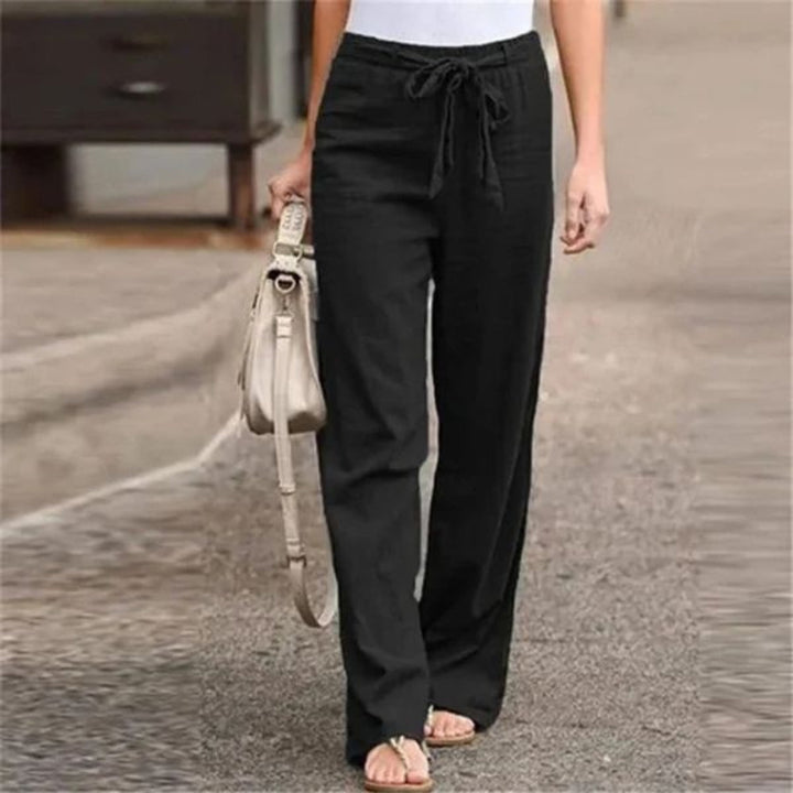 Leinenhose Damen elegant & lässig – lockere Sommerhose für Freizeit & Alltag
