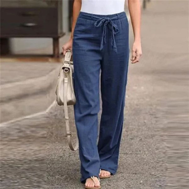Leinenhose Damen elegant & lässig – lockere Sommerhose für Freizeit & Alltag