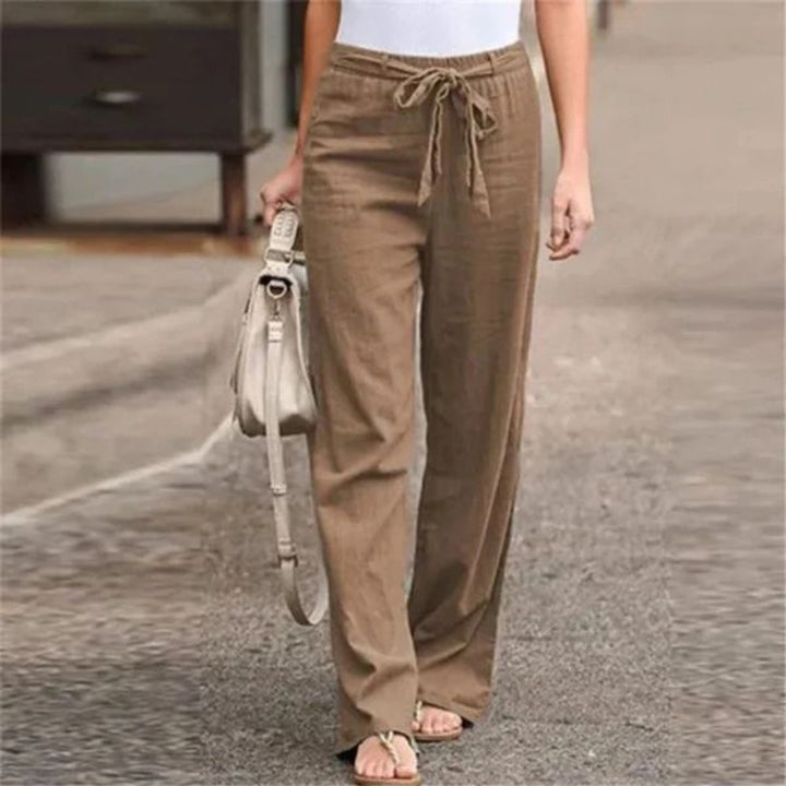 Leinenhose Damen elegant & lässig – lockere Sommerhose für Freizeit & Alltag