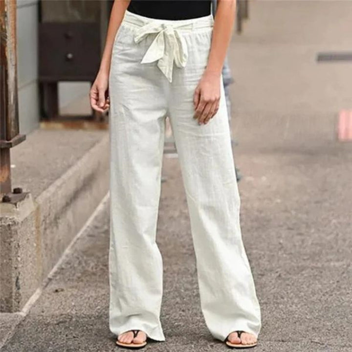 Leinenhose Damen elegant & lässig – lockere Sommerhose für Freizeit & Alltag