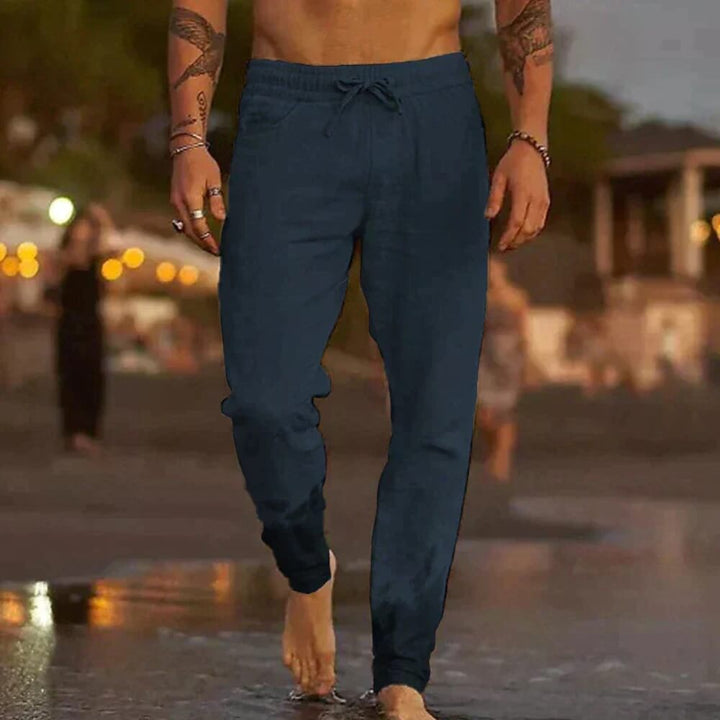 Leinenhose Herren Sommerlich – Lässig Elegante Stoffhose für Warme Tage