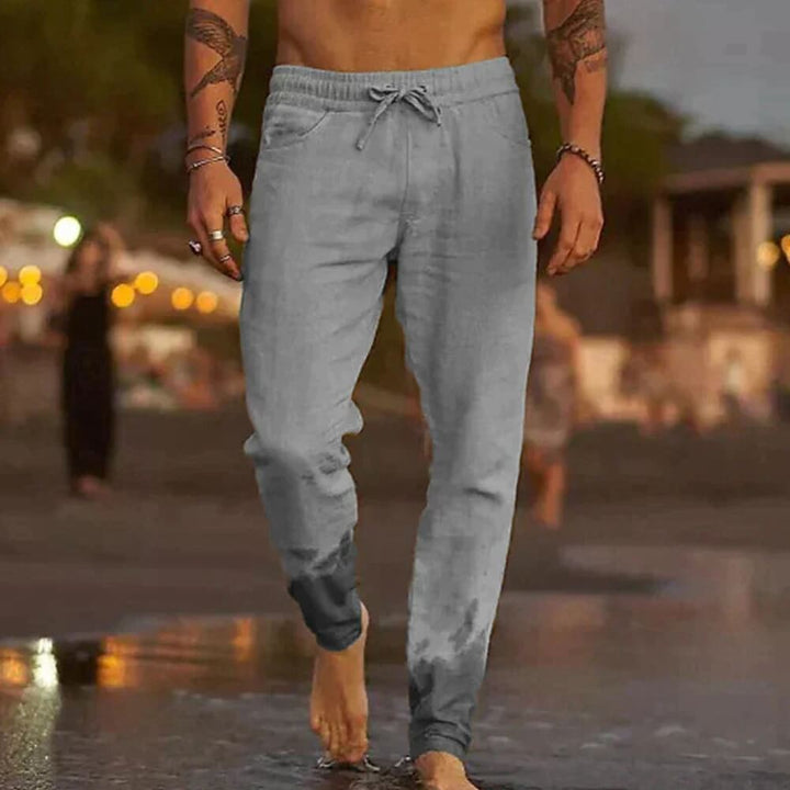 Leinenhose Herren Sommerlich – Lässig Elegante Stoffhose für Warme Tage