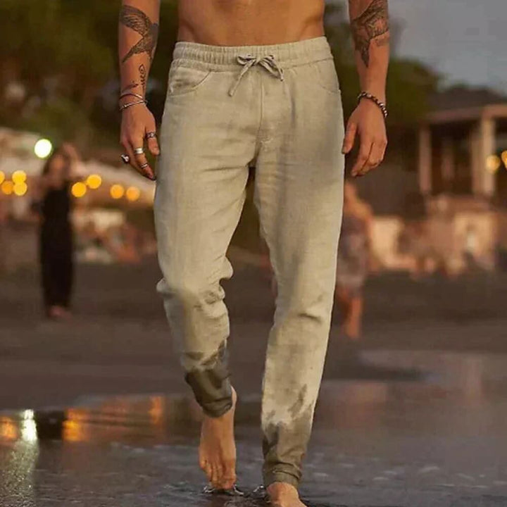 Leinenhose Herren Sommerlich – Lässig Elegante Stoffhose für Warme Tage