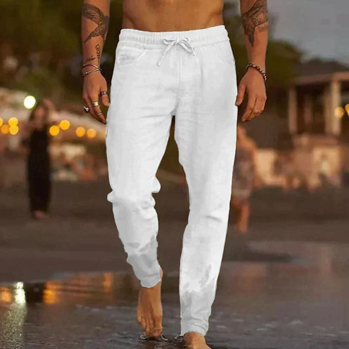 Leinenhose Herren Sommerlich – Lässig Elegante Stoffhose für Warme Tage