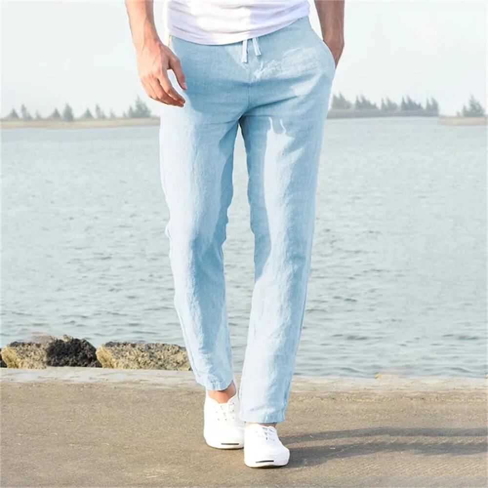 Leinenhose Herren Sommer – Lockere, Luftige Freizeithose für Stilbewusste Männer