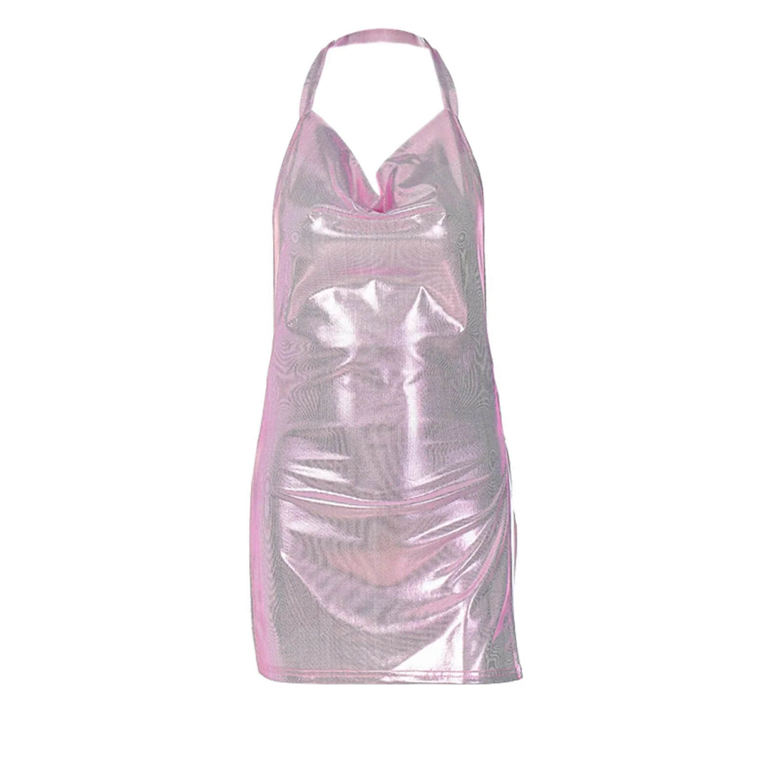 Sexy schwarzes Kleid mit Pailletten, Partykleid mit tiefem Ausschnitt