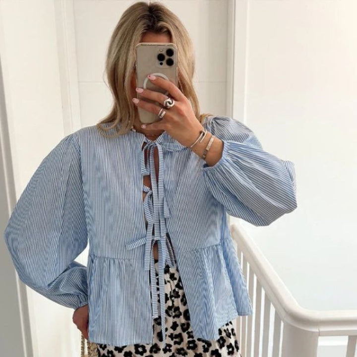 Gestreifte Bluse Damen – elegant, casual, vielseitig für Alltag & Büro