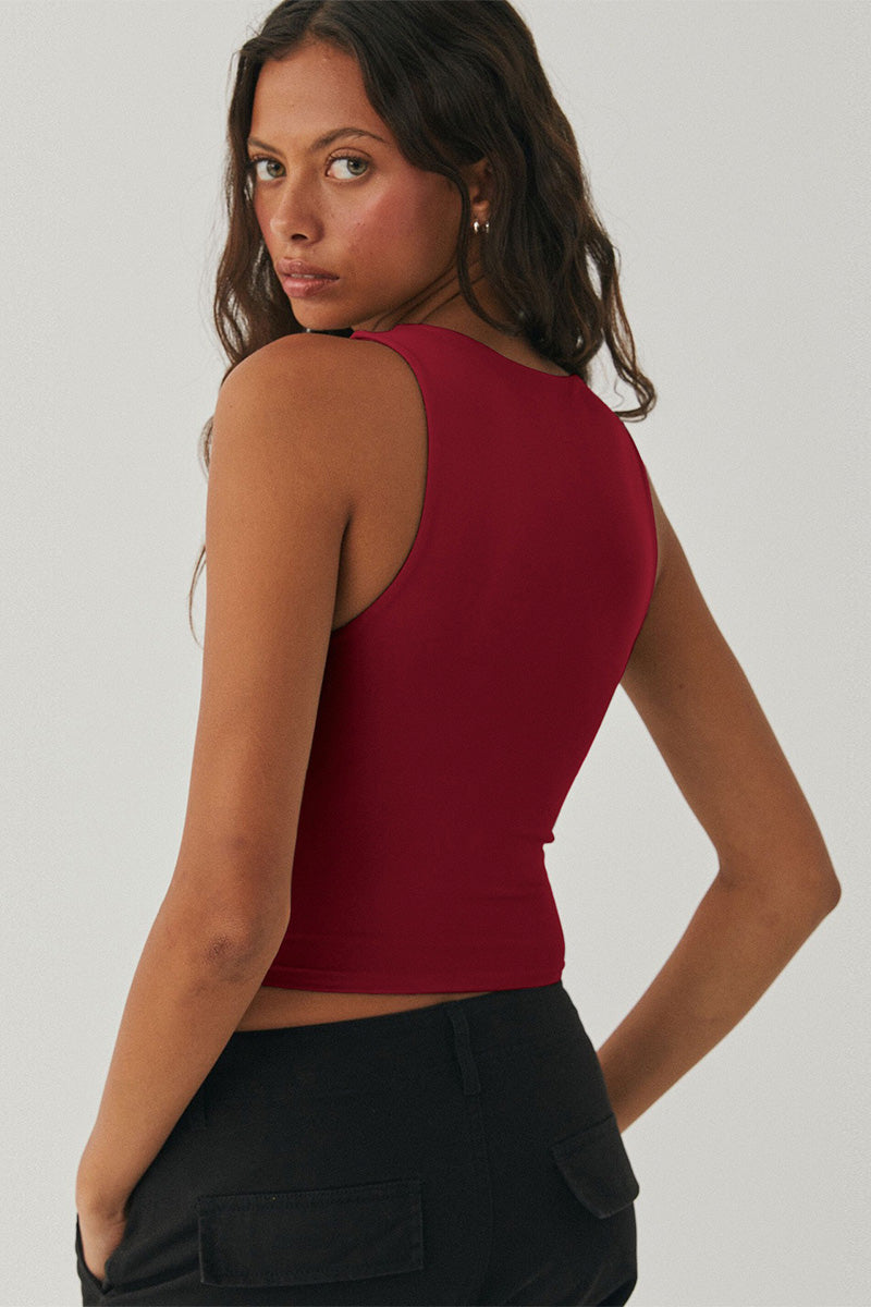 Tanktop figurbetont casual, ärmellos, perfekt für Freizeit & Sommer-Outfits