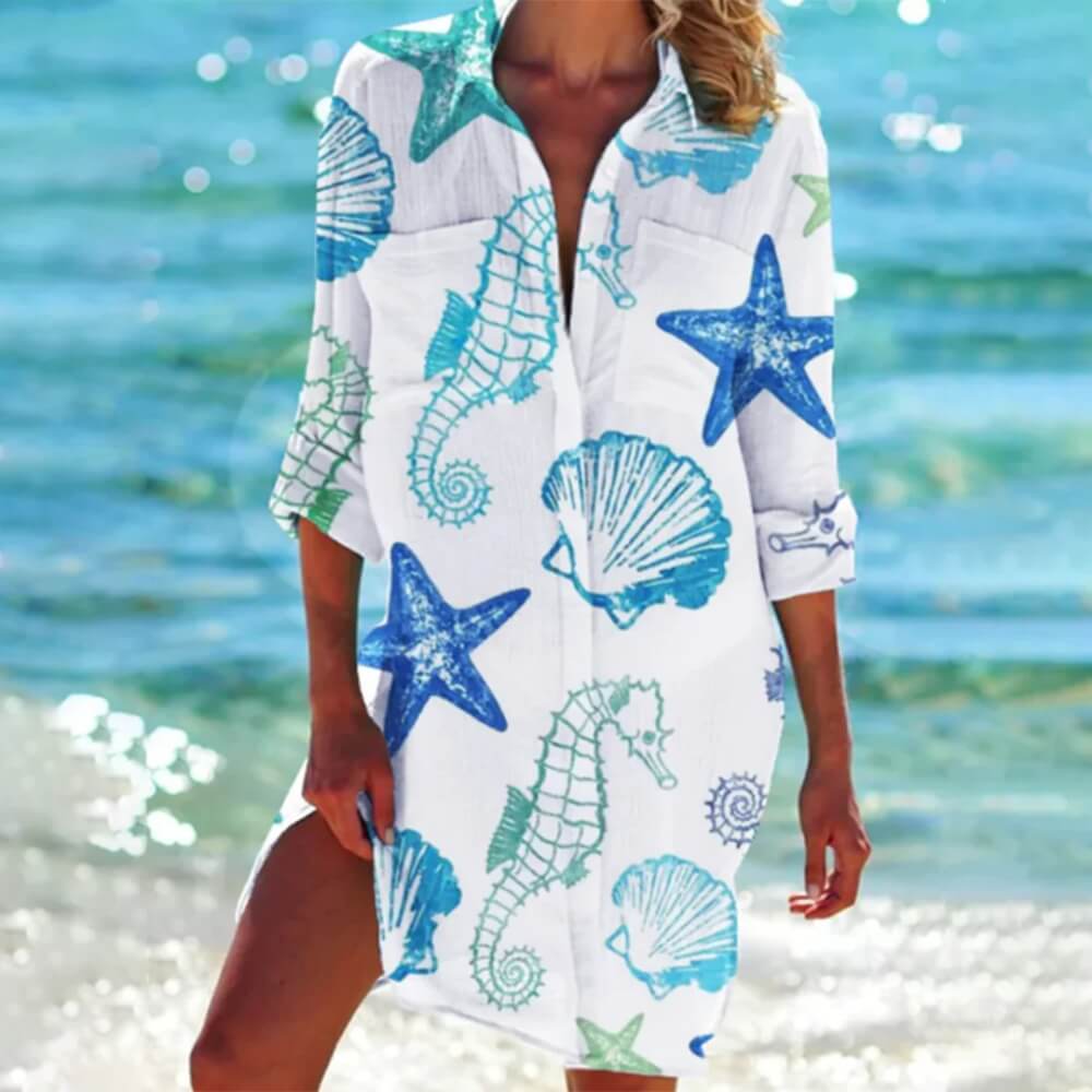 Longbluse Elegant Locker Geschnitten – Modischer Look für Alltag und Büro