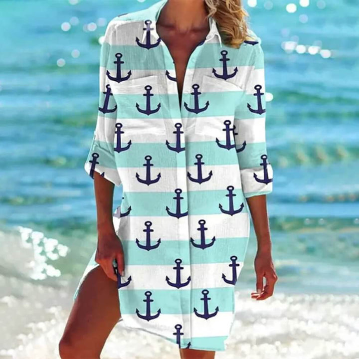 Longbluse Elegant Locker Geschnitten – Modischer Look für Alltag und Büro