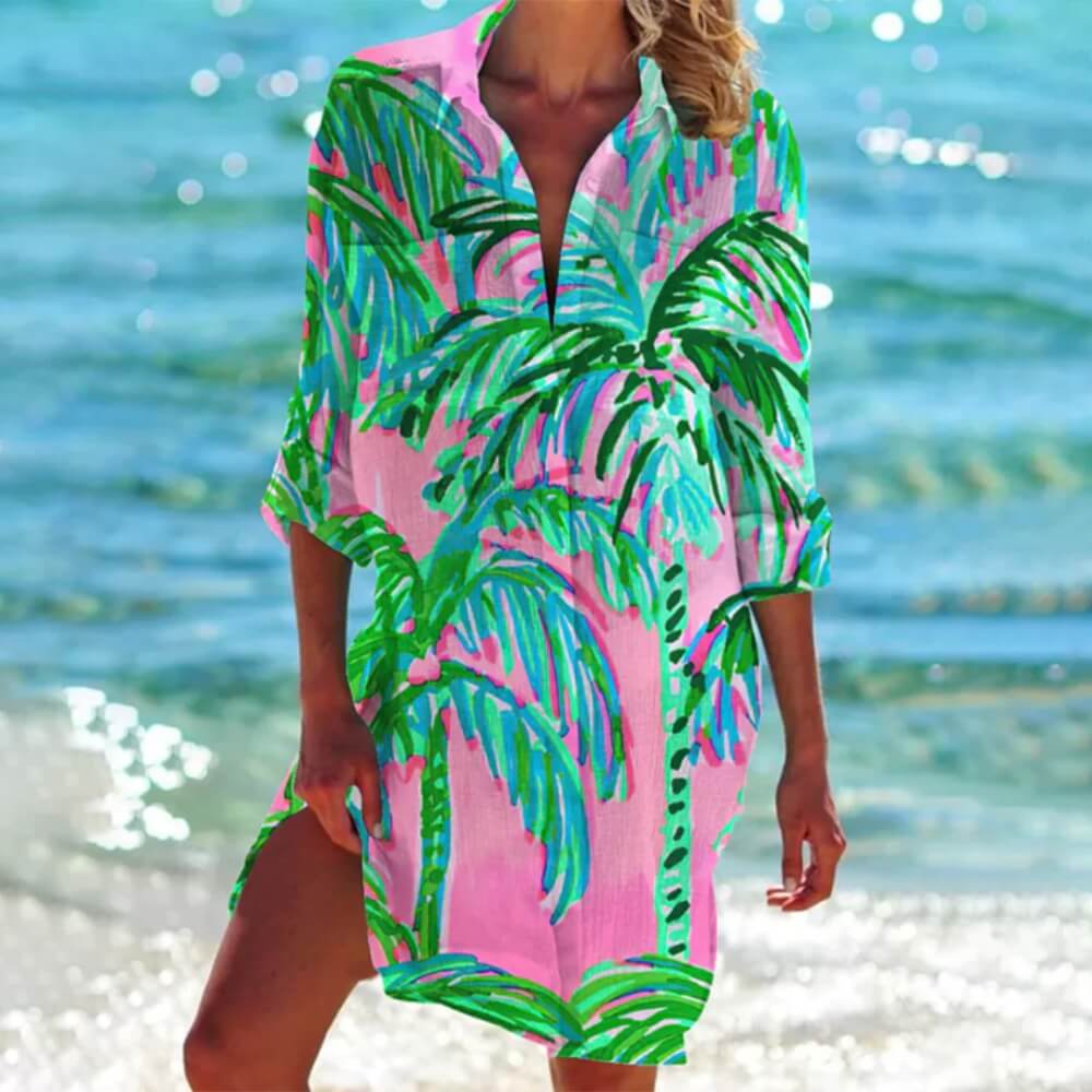 Longbluse Elegant Locker Geschnitten – Modischer Look für Alltag und Büro