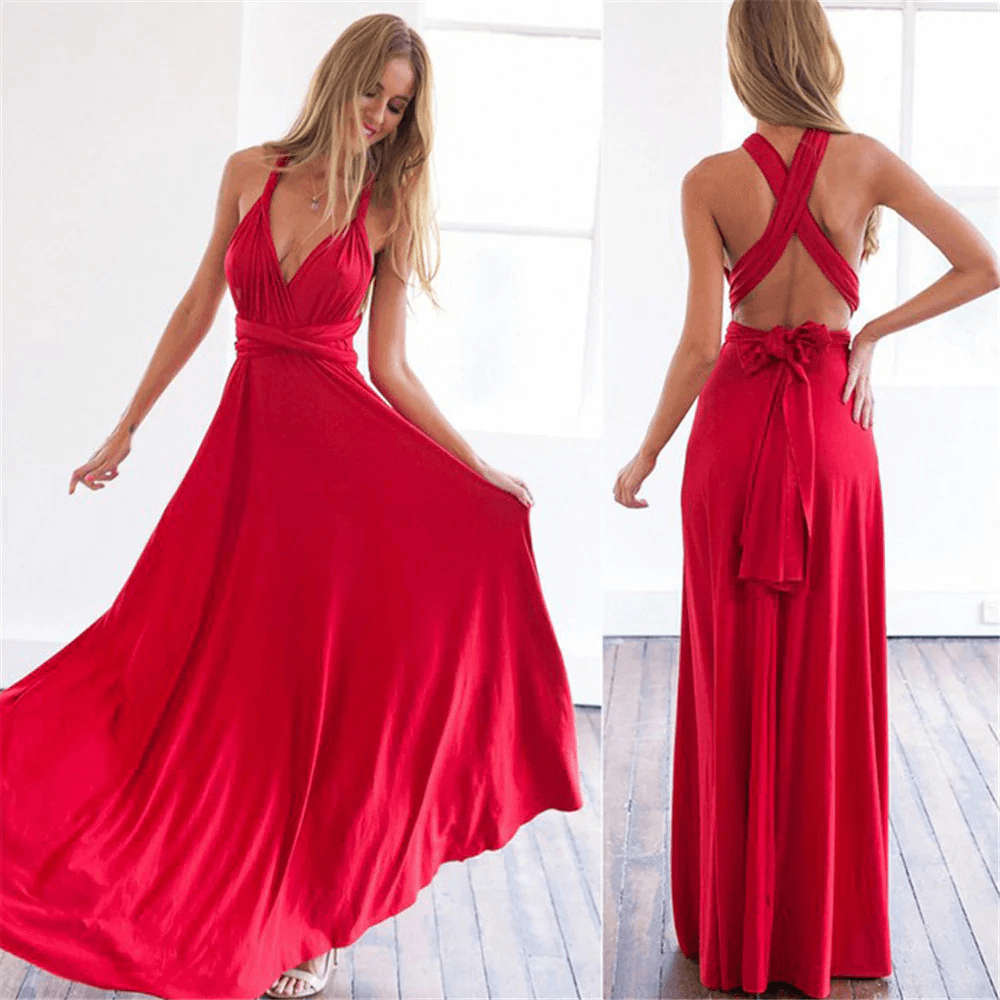 Wickelkleid Damen Elegant Sommerlich – Figurbetontes Freizeitkleid