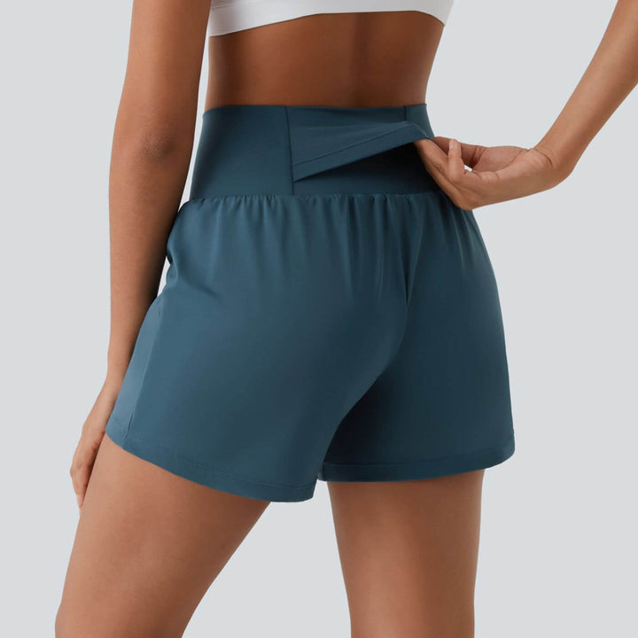 Svea™ - Atmungsaktive und Bequeme 2-in-1 High Waist Yoga Shorts